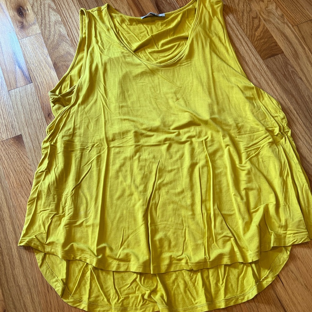 Angel Maternity Motherhood Yellow Nursing Maternity Tank Top - XL